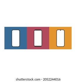 Realistic phone mockup. Smartphone blank screen, phone mockup. 