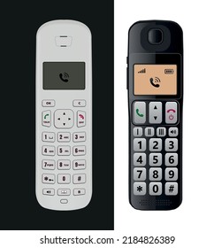 Teléfono realista, dos teléfonos móviles