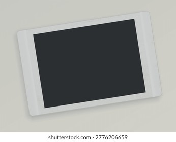 Realistic photo frame set. Vector vintage photo frames with overlay shadows on white background. 3d instant photos. Square, vertical, horizontal photo templates.