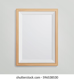 Realistic Photo Frame Vector. With Soft Shadow. Good For Your Presentations.