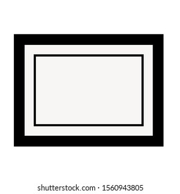 Realistic photo frames. Vintage blank photo frame with adhesive tape. Pictures on the wall, retro memory album. Blank white square card for vector memory photo templates