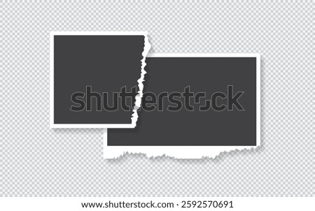 Realistic photo templates with shadows in vector Polaroid frames, collage, collage templates, birthday collage, collage art
