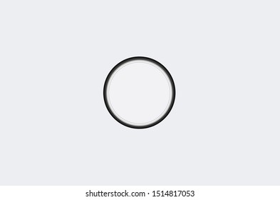 Realistic Picture Circle Frame Isolated On Stock Vector (Royalty Free ...