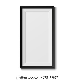 Realistic picture frame. Perfect for your presentations. Vector illustration