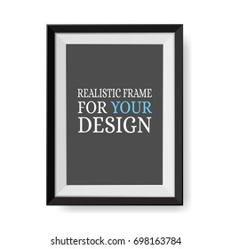 Realistic Picture Frame Vector Template Your Stock Vector (Royalty Free ...