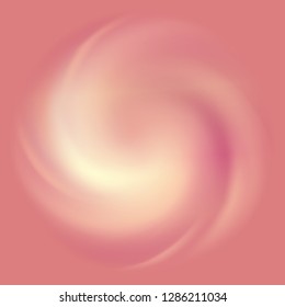 Realistic Pink Cosmetic Cream smears. Eyeshadow template, Lasting powder top view. Fuchsia сolor swatch, cosmetics background. Vector Illustration