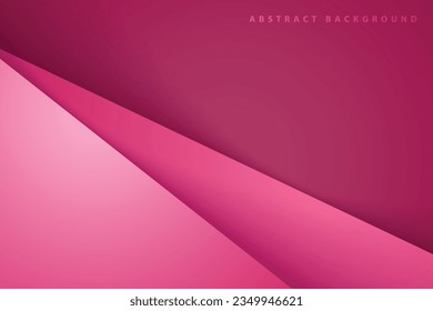 realistic pink paper cut abstract background