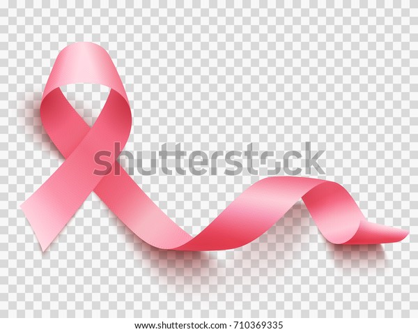 リアルなピンクのリボン 乳がんに対する認識のシンボル ベクターイラスト のベクター画像素材 ロイヤリティフリー