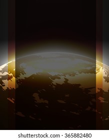 realistic planet in outer space print,banners,leaflets and other things