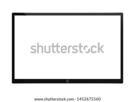 Realistic plasma, TV. Vector illustration.