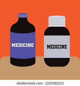 Botella de plástico realista. Plantilla de maqueta. Ilustración del vector
