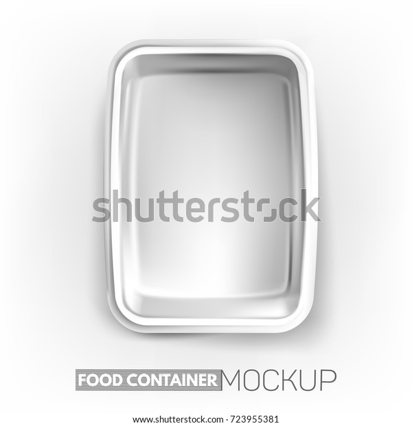 Download Realistic Plastic Food Container Mockup Product Stock Vector Royalty Free 723955381