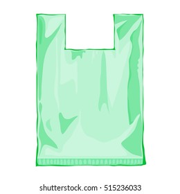 Realistic Plastic Pouch Template. Pack glossy plastic for food or snack