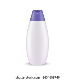 Realistic plastic Shampoo bottle mockup, Template For Your Design