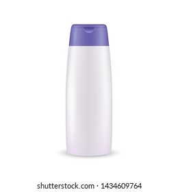 Realistic plastic Shampoo bottle mockup, Template For Your Design