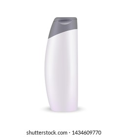Realistic plastic Shampoo bottle mockup, Template For Your Design