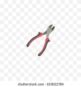 Realistic Pliers Element. Vector Illustration Of Realistic Forceps Isolated On Clean Background. Can Be Used As Forceps, Pliers And Instrument Symbols.