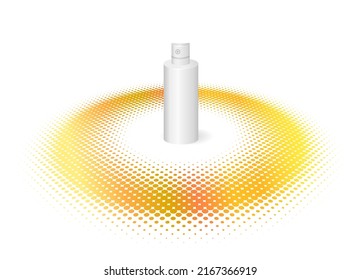 Hemisferio de podio realista. Resumen de la representación vectorial 3d en la fase redonda, área de exposición. Velador vacío para presentación de productos cosméticos. Vector aislado que se burla de la plataforma geométrica EPS10