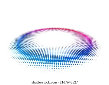 Realistic podium hemisphere. Abstract vector rendering 3d shape round stage, exhibition area. Empty pedestal for cosmetic product display presentation. Isolated vector mock up EPS10 geometric platform