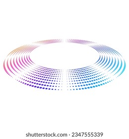 Realistic podium hemisphere. Abstract vector rendering 3d shape round stage, exhibition area. Empty pedestal for cosmetic product display presentation. Isolated vector mock up EPS10 geometric platform