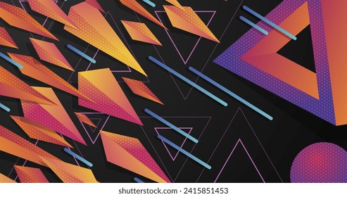 Realistic polygonal background vector design in eps 10
