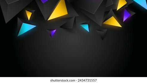 Realistic polygonal background vector design in eps 10