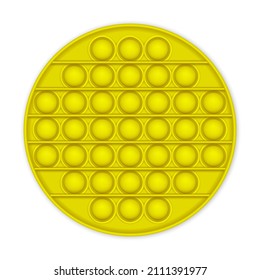 Realistic pop It fidget antistress toy. Vector illustration trendy toy on white background.