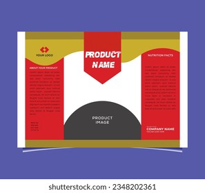 Realistic potato chips, package template design
