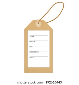 realistic price tag, label, label, vector illustration, isolated on white background