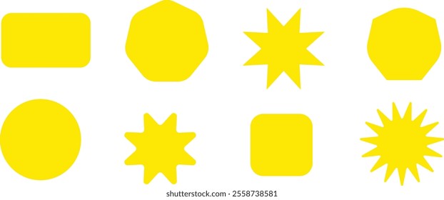 Realistic Price Tags Collection. Special Offer, Discount Offer or shopping discount label. Vector Illustration