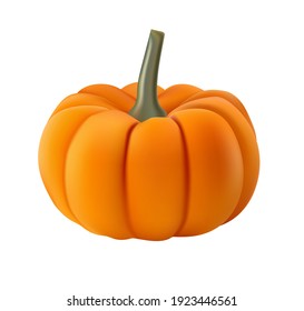 realistic pumpkin on transparent background. high quality vector 