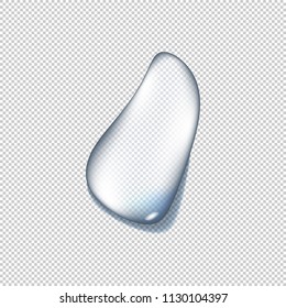 Realistic rain water drops transparent background. Reflection clean drop condensation bubble. Vector illustration