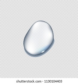 Realistic rain water drops transparent background. Reflection clean drop condensation bubble. Vector illustration