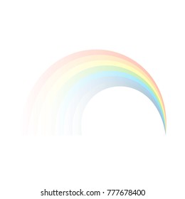 Realistic rainbow effect
