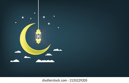 Realistic ramadan kareem flat eid al-fitr illustration mubarak wallpaper hari raya aidilfitri vector