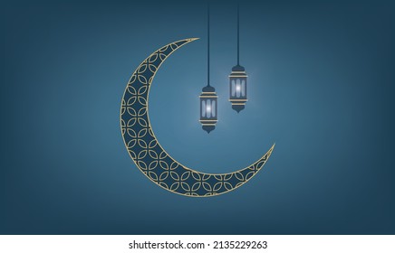 Realistic ramadan kareem flat eid al-fitr illustration mubarak wallpaper hari raya aidilfitri vector