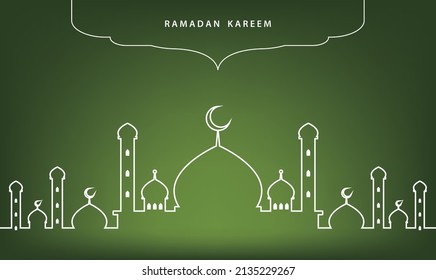 Realistic ramadan kareem flat eid al-fitr illustration mubarak wallpaper hari raya aidilfitri vector