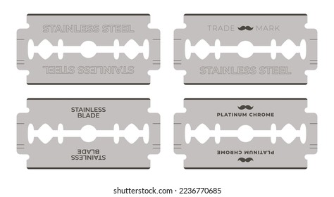 Realistic razor.Razor blade.Vector razor blade