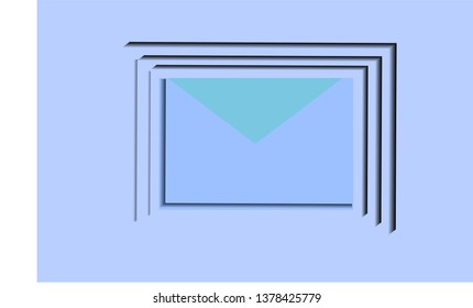 Realistic Rectangular White Blank Picture Frame. Vector illustration Empty Frame. Design Template for Mock Up. Vector illustration