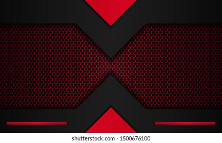 Realistic Red Background Glossy Red Line Stock Vector (Royalty Free ...