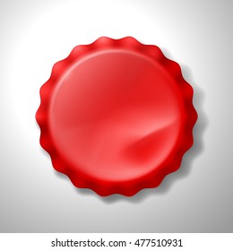 realistic red bottle cap.vector illustration eps 10