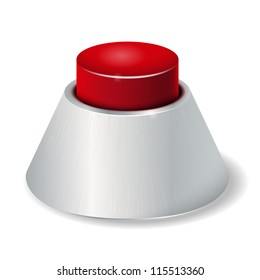 Realistic red button