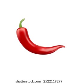 Realistic red chili pepper vector