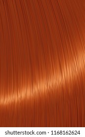 Realistic red ginger straight hair background