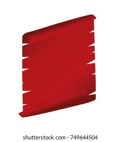 Realistic Red Glossy vector ribbons set