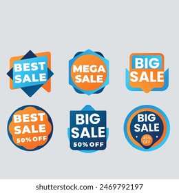 Realistic red price tags collection. Special offer or shopping discount label. Retail paper sticker. Promotional sale badge. Vector illustration.