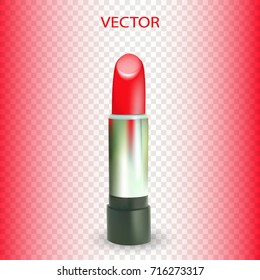 realistic red vector lipstick
on a transparent background