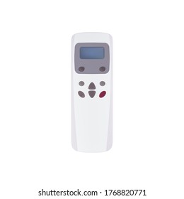Control remoto realista desde el acondicionador de aire. Simple mocap para tu diseño. Realismo vector