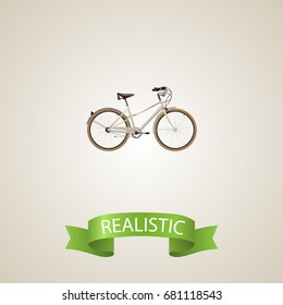 Realistic Retro Element. Vector Illustration Of Realistic Old  Isolated On Clean Background. Can Be Used As Old, Retro And Bike Symbols.