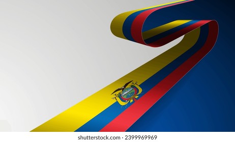Antecedentes realistas de la cinta con bandera de Ecuador. Un elemento de impacto para el uso que desea hacer de él.